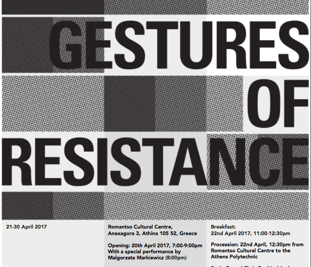 Exhibition: Gestures of Resistance